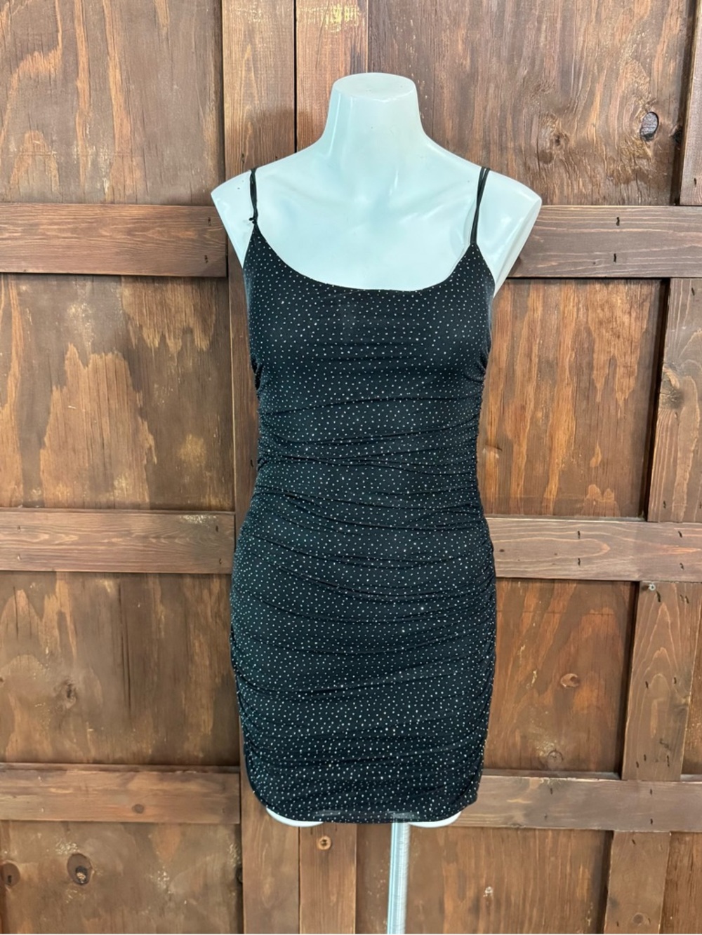 Lucy in the Sky Black Mini Dress with Sparkles